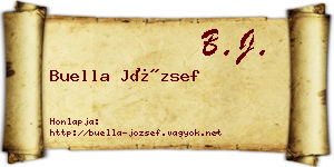 Buella József névjegykártya